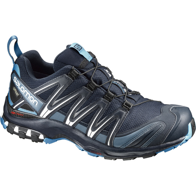 Zapatillas Trail Running Salomon Hombre Azul Marino - Salomon Argentina XA PRO 3D GTX® ,529816-KJW